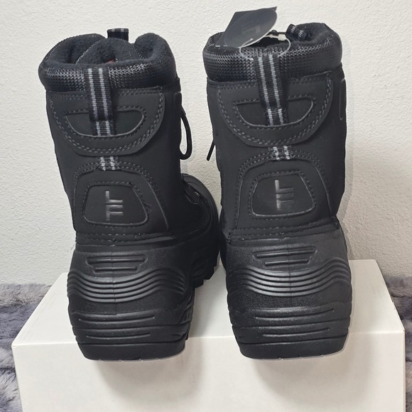 NWB London Fog Breckenridge Boots Black Insulated Waterproof sZ 10 - Picture 3 of 8